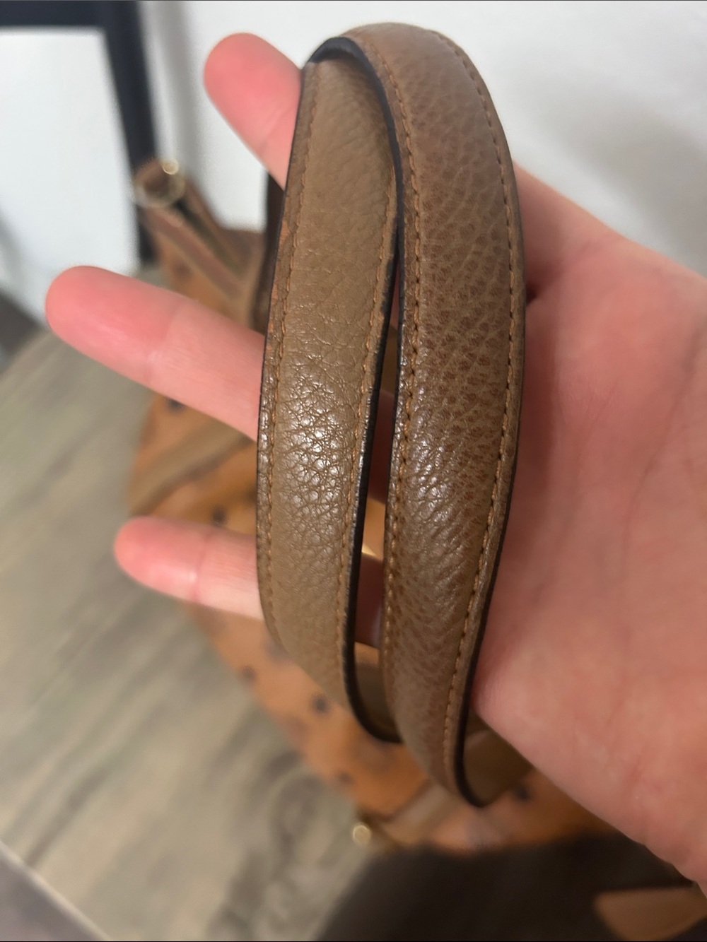 MCM Cognac Visetos Logo Convertible Shoulder Bag - Picture 10 of 10